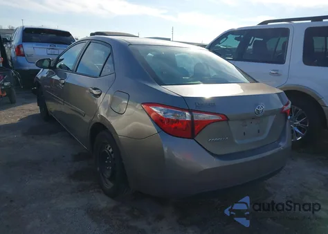 2016 Toyota Corolla Le z USA, uszkodzony, nr VIN 2T1BURHE1GC700160